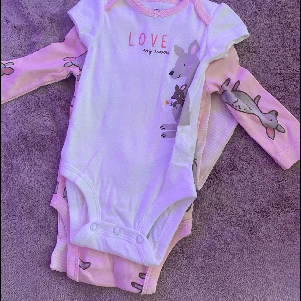 Carter’s Baby Newborn baby girl pack of bodysuits